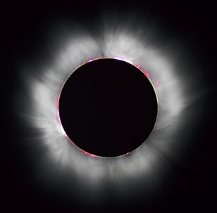The Solar Eclipse at Krause House Farms, Ferndale, Arkansas